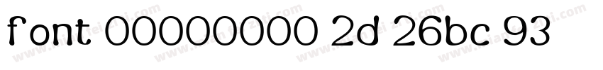 font 00000000 2d 26bc 93字体转换